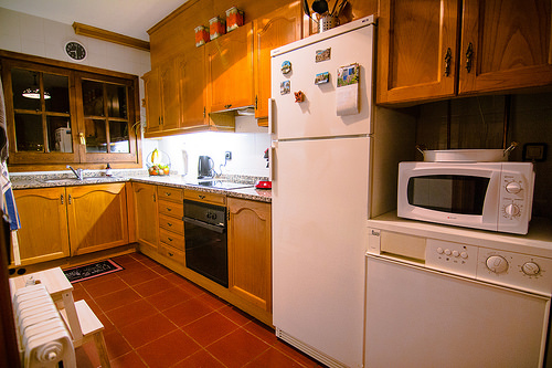 Fully equipped kitchen including oven stove fridge and microwave - Els Refugis Canillo